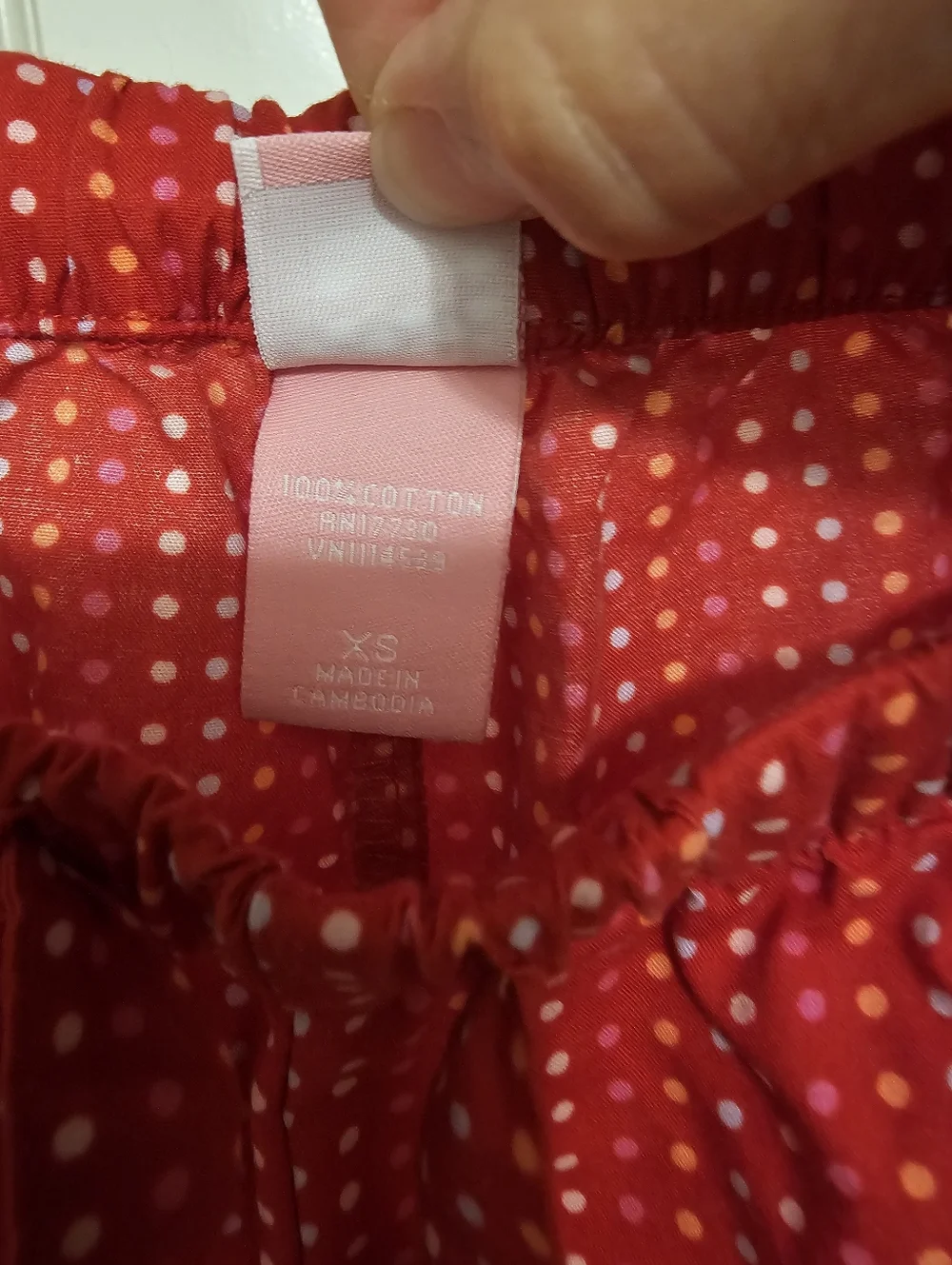 Pink and Red Lounge Pants Set XS EUC - Picture 4 of 10